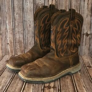11 EE 2E Mens Red Wing 2204 Rio Flex 11" Brown Steel Toe Waterproof Work Boots